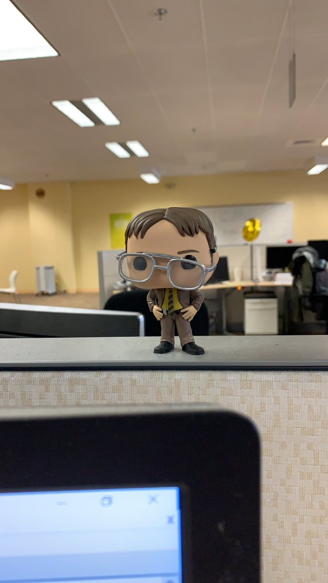 dopengineer's tweet image. SOMEONE BROKE DWIGHT’S GLASSES!! 

That son of a bitch