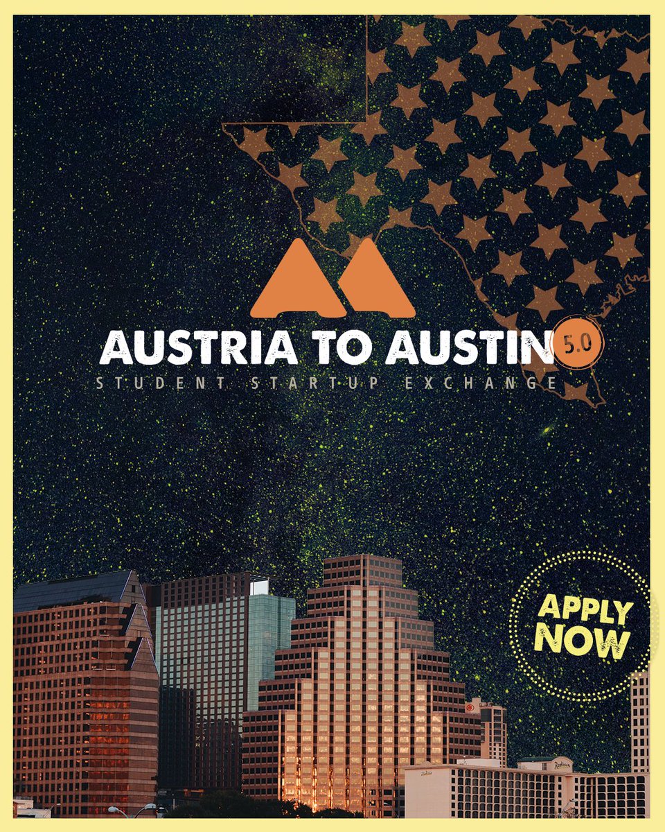 hawkinger_'s tweet photo. Ready for a truly game-changing experience in 2020?
Applications for the upcoming #Austria2Austin batch are open until January, 10th. Take this change, now! π@usembvienna
https://t.co/yuX9gS8OJn https://t.co/Pt7OGjqiH9