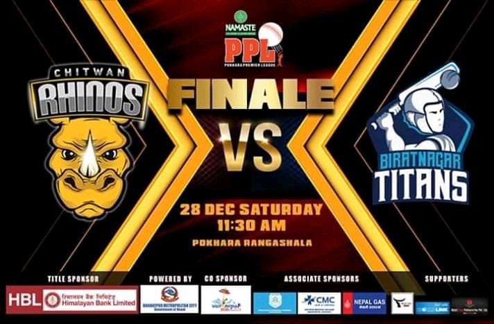 Los_Blancos25's tweet photo. Its Match Day !!!
#PPLFinal
Chitwan Rhinos vs Biratnagar titans
Who will win the Final Battle?
Time: 11:30 AM
Venue: Pokhara Cricket Ground
Live On Himalaya TV HD.
#PPLFinal #PPL https://t.co/tDkmObAMI1