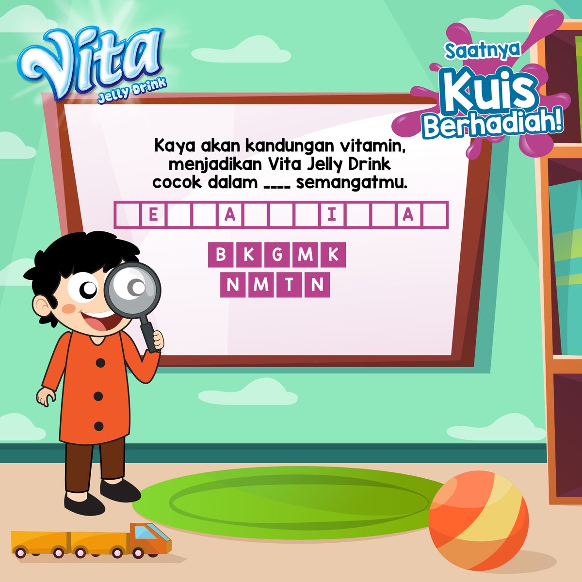 TemanVita's tweet photo. Kuis berlangsung selama 28- 29 Desember 2019 di seluruh media sosial Teman Vita. *Keputusan juri bersifat mutlak dan tidak dapat diganggu gugat. (3/3) https://t.co/WM9gISWkBy
