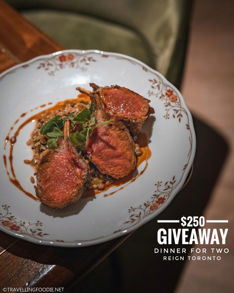 TravellinFoodie's tweet photo. 🎁 INSTAGRAM GIVEAWAY | Happy Holidays! I've partnered with @FairmontRYH to giveaway a DINNER FOR TWO (up to $250 value) to one lucky winner at their new restaurant, Reign. Enter Here: https://t.co/e1lup6a6SO #Toronto #RYHReign #RYHFestive https://t.co/PuiYzvVKvF