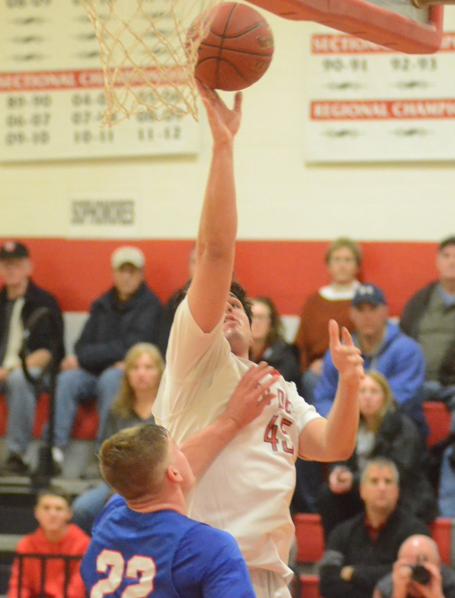 johnbrewerr's tweet photo. @VVSRedDevils (5-1) earn a spot in their own holiday tournament championship game with a 47-39 win over Broadalbin-Perth. Sam Donnelly nets a team-high 16 points and Bailey Janowski with 15 points, 10 boards for Red Devils. VVS faces New Hartford on Saturday for title. https://t.co/M50xglZKVA