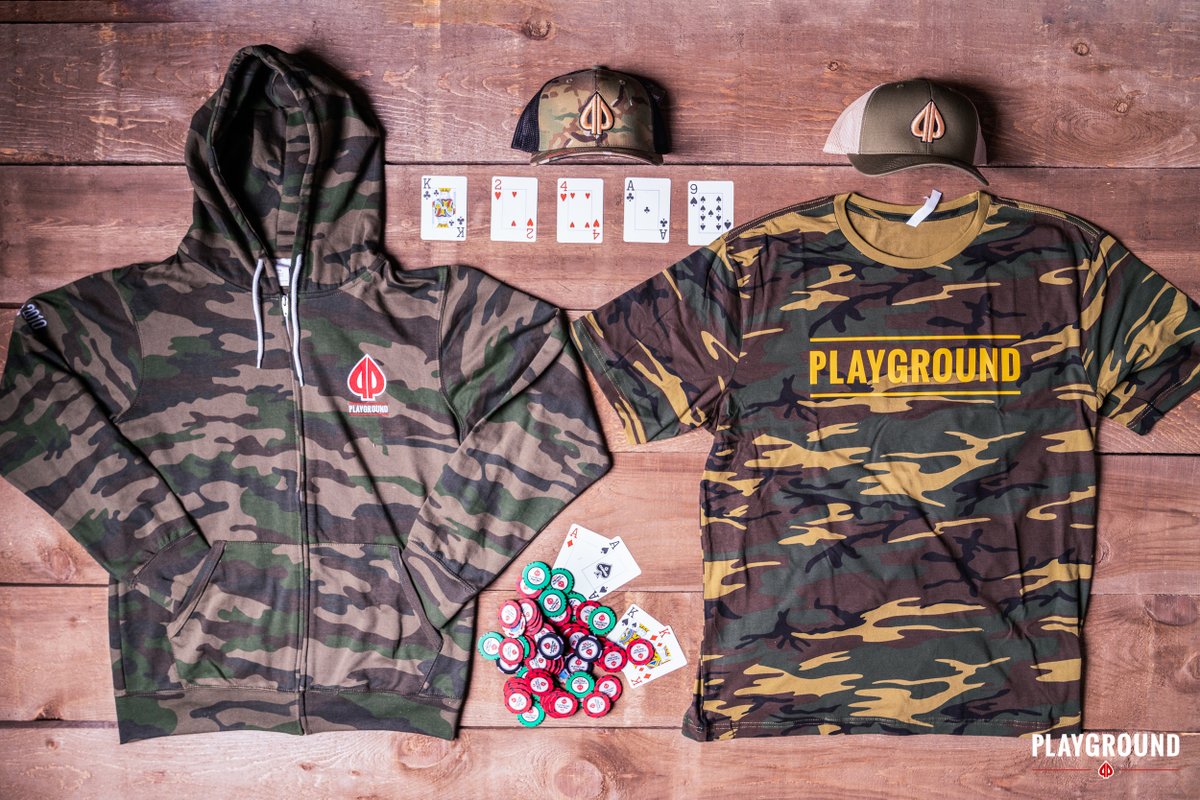 Get your poker and your camo game on point.

Find your size at our Player Services desk.

playground.ca/poker

#camo #camohat #camohoddie #camogear #poker #pokerlife #pokerplayer #playgroundpoker #montreal #kahnawake