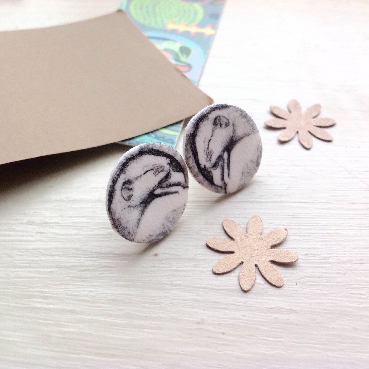 buck_lj's tweet image. Dormouse Stud Earrings - Cute Animal Jewellery - Gift For Wildlife Lover - Shrink Plastic. tuppu.net/47b25c49 #Slumbermonkey #Etsy #RoundStuds