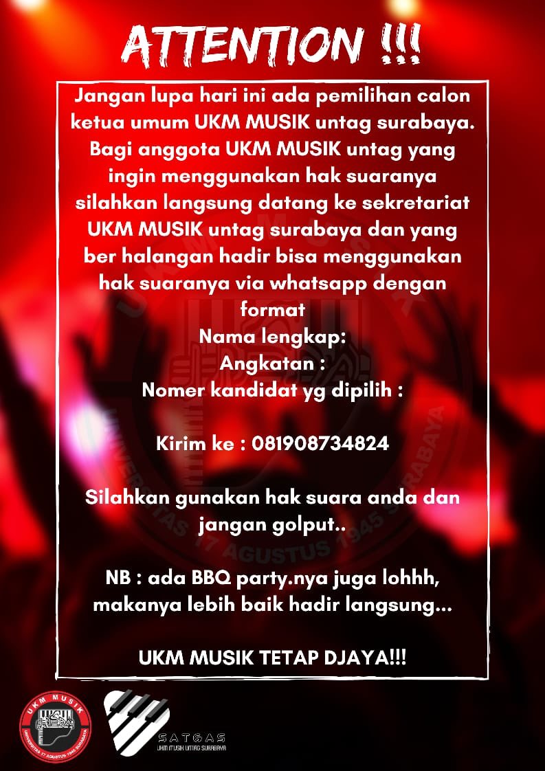 UKM Musik UNTAG Sby (@tetapdjaya) on Twitter photo 
