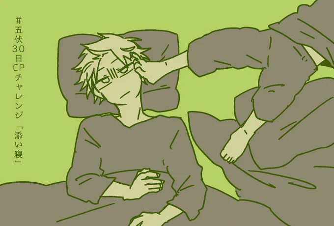 #五伏30日CPチャレンジ
久々に失礼します!
ここ最近描き損ねてたお題で、、、 
