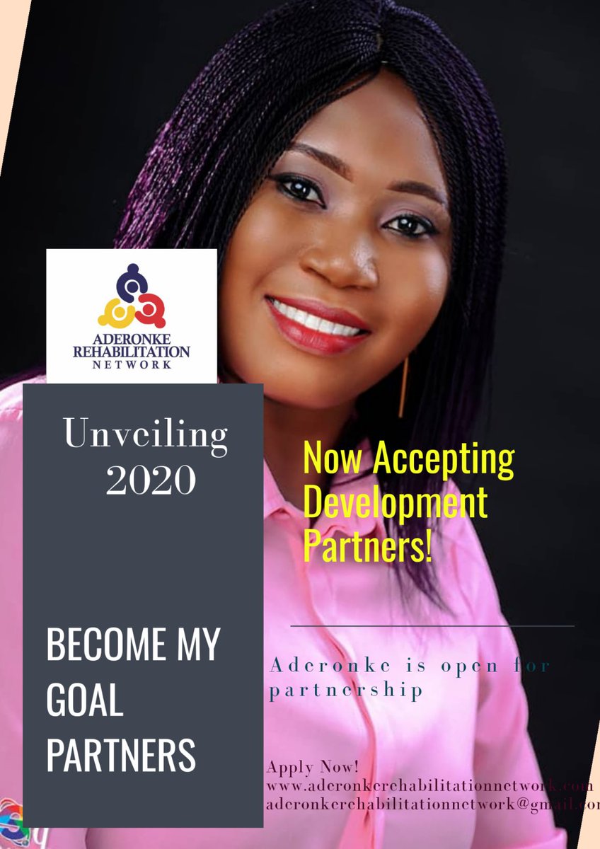 MagnificientR's tweet photo. Unveiling Goal 2020!

Year 2020 looks bright with so much goals to achieve. Aderonke is open for Networking and Friendship.

Contact me 📱 +234 705 9900 190
Email: aderonkerehabilitationnetwork@gmail.com

#Year2020 #developmentgoals #partnership #networking https://t.co/pnljZxteo2