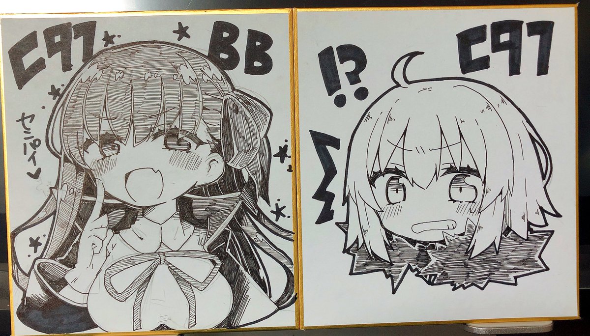 さらにもりもり色紙描いております!(๑•̀ㅂ•́)و✧ 