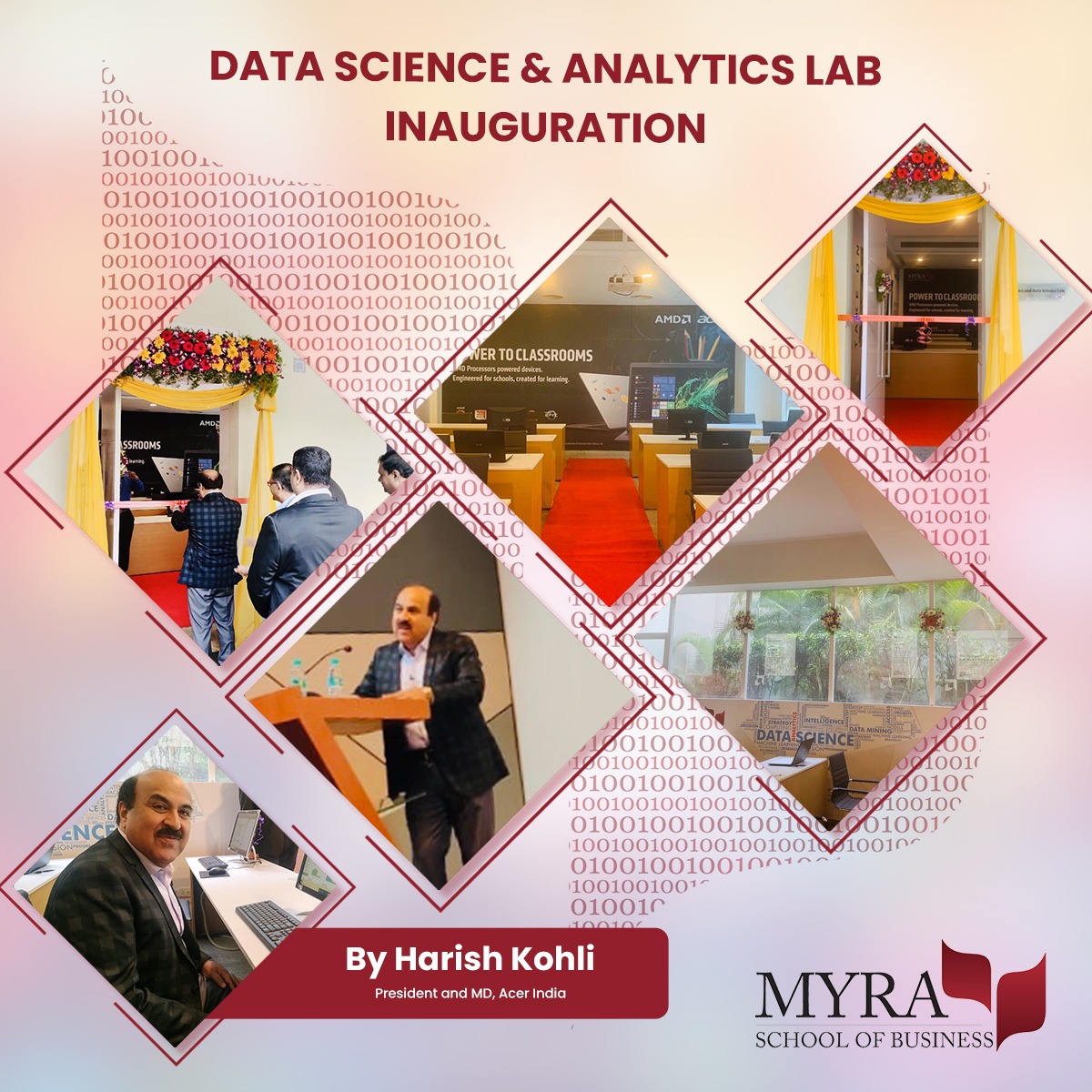 MyraBSchool's tweet photo. With the launch of our new state of the art #Analytics and #DataScienceLab in association with @AMD &amp; #Acer, @MyraBSchool is positioned to explore the use of #AI and analytics in business.
#ApplyNow: https://t.co/yyHu0OlZcS

#GlobalStartsHere #BusinessSchool #MYRA #Mysuru #Mysore https://t.co/a8d9HvZhSt