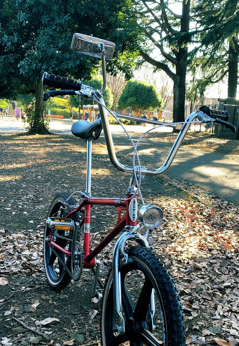 BMXカスタム。プラホイールにサイドスキンタイヤで80年代感アップ