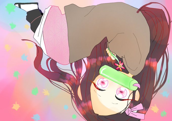 破裂音さんがTwitterに投稿した竈門禰豆子(鬼滅の刃)のイラスト。