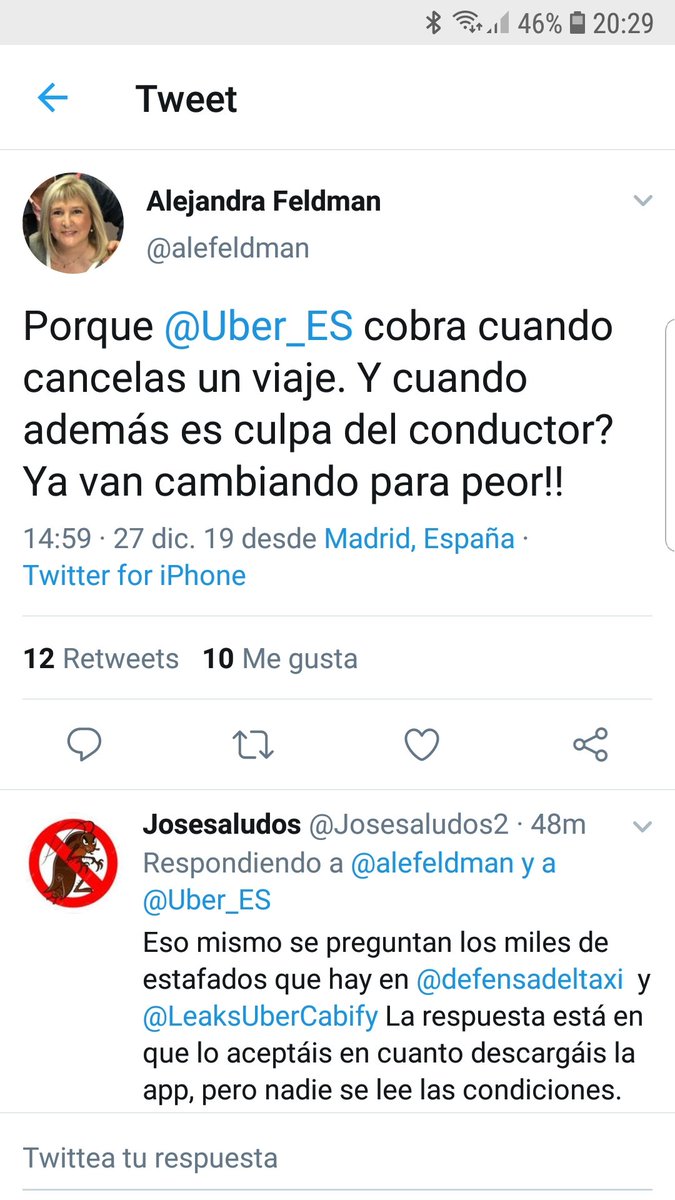 Nono56689094's tweet photo. @facua De denunciar a las aplicación nada , da igual las quejas y los abusos, https://t.co/kNSAfHIxjv