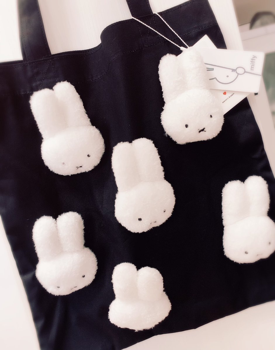 シーチキン メリージェニーのふわふわなミッフィーがついたトートバッグ ずっと欲しくてついに買ってしまった