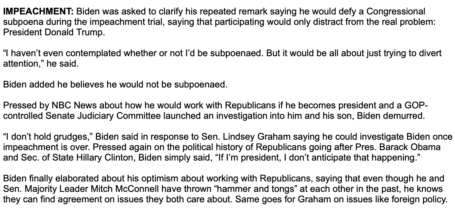 Seth Abramson on Twitter "Here's my view on the Biden subpoena issue