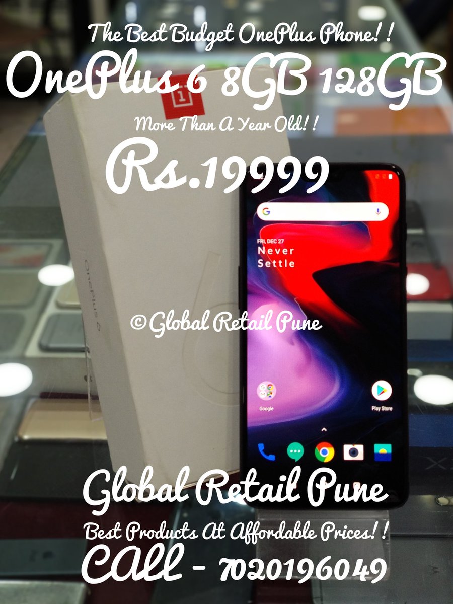 OnePlus 6 8GB 128GB : The Best Budget OnePlus Phone!! ❤️🙏

#oneplus6click #oneplus6case #oneplus6phone #oneplus6 #oneplus6shot #oneplus6camera #oneplus6photo #oneplus6covers #oneplus #oneplus_india #onepluslife #oneplusindia #pune #punekar #globalretailpune #buybackmart #mobile