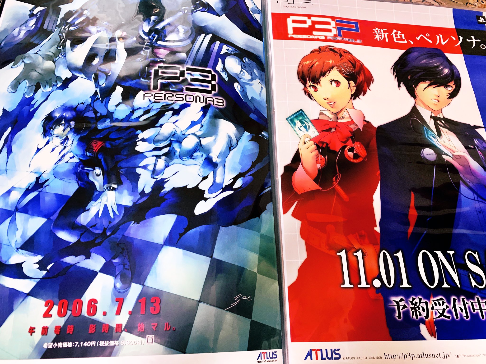 ペルソナ3 PS2ソフト B2販売促進ポスター-