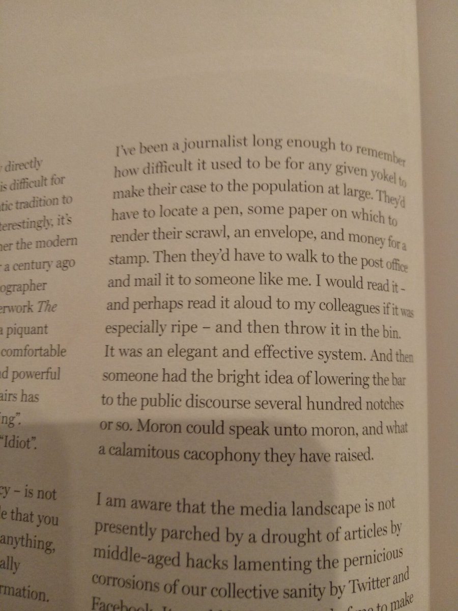 This excerpt from <a href="/andrew_mueller/">Andrew Mueller</a> in the last Smith Journal highlights something I miss about journalism - getting cranky letters from readers. I respected them just because of how much effort they had to go through to express their outrage.