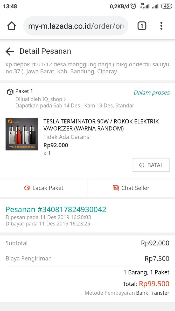 diditbeni's tweet photo. @LazadaIDCare Sudah bayar nunggu sudah 17 hari di chat masih bisa bilang sabar .. helloo dibatalin gk bisa ??? @YLKI_ID https://t.co/4sHJcCnU4L