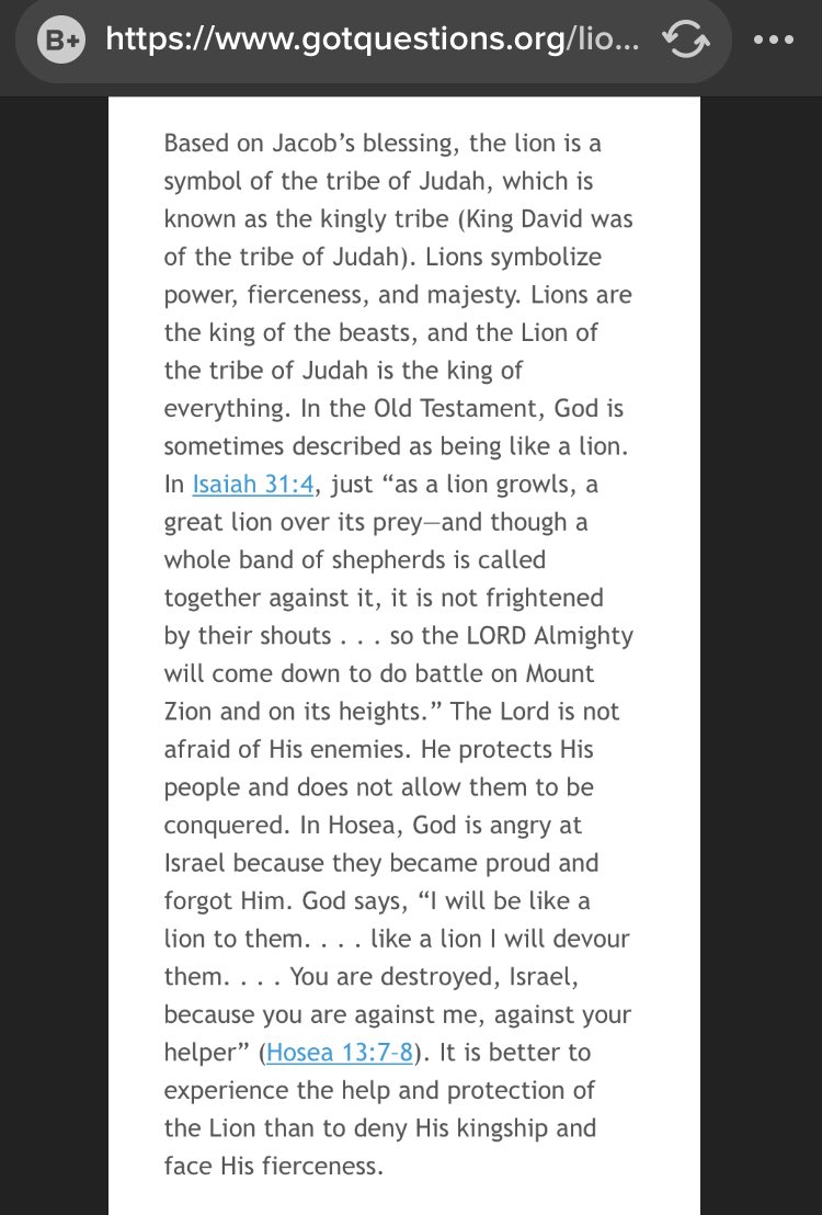 13/ What does this mean? I have a strong theory, but let’s get to the Lion.What’s the Lion of Judah?A symbol of power.And a reference to Jesus Christ.