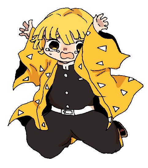 べんてんこさんがTwitterに投稿した我妻善逸(鬼滅の刃)のイラスト。