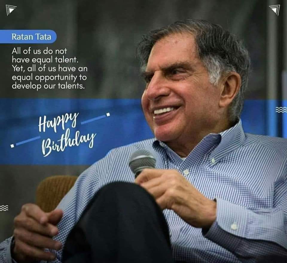 Happy birthday to Manayawar Shri RATAN TATA JI AAP KO JANM-DIN BIRTHDAY ki Hardik Subheksha Subhkamanaye 