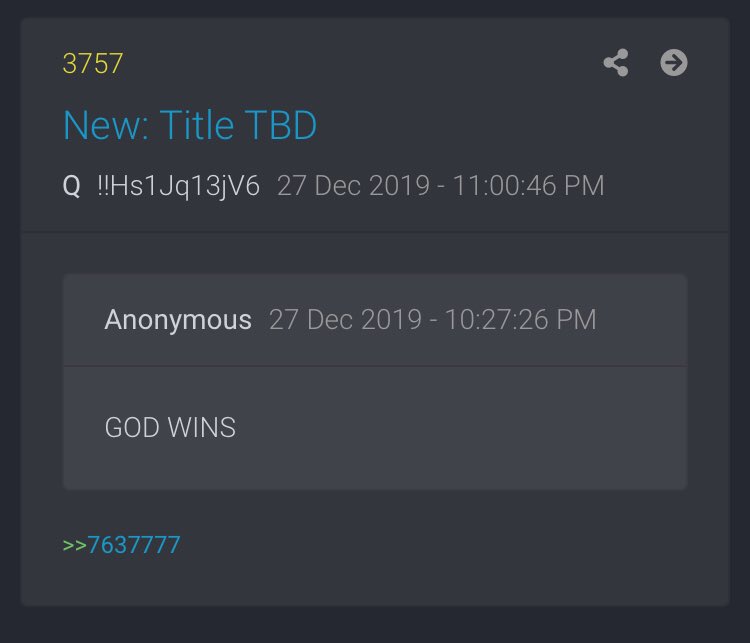 14/ And What did Q post right after the 3756 and asking the Question?