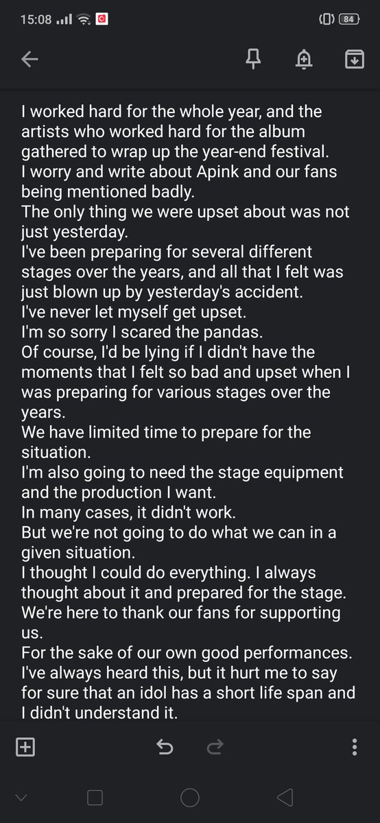 pandanium06's tweet photo. Chorong Fancafe 

Please don't hurt them and any other artist anymore.  

#에이핑크_사랑해 https://t.co/ztqii3WHbR