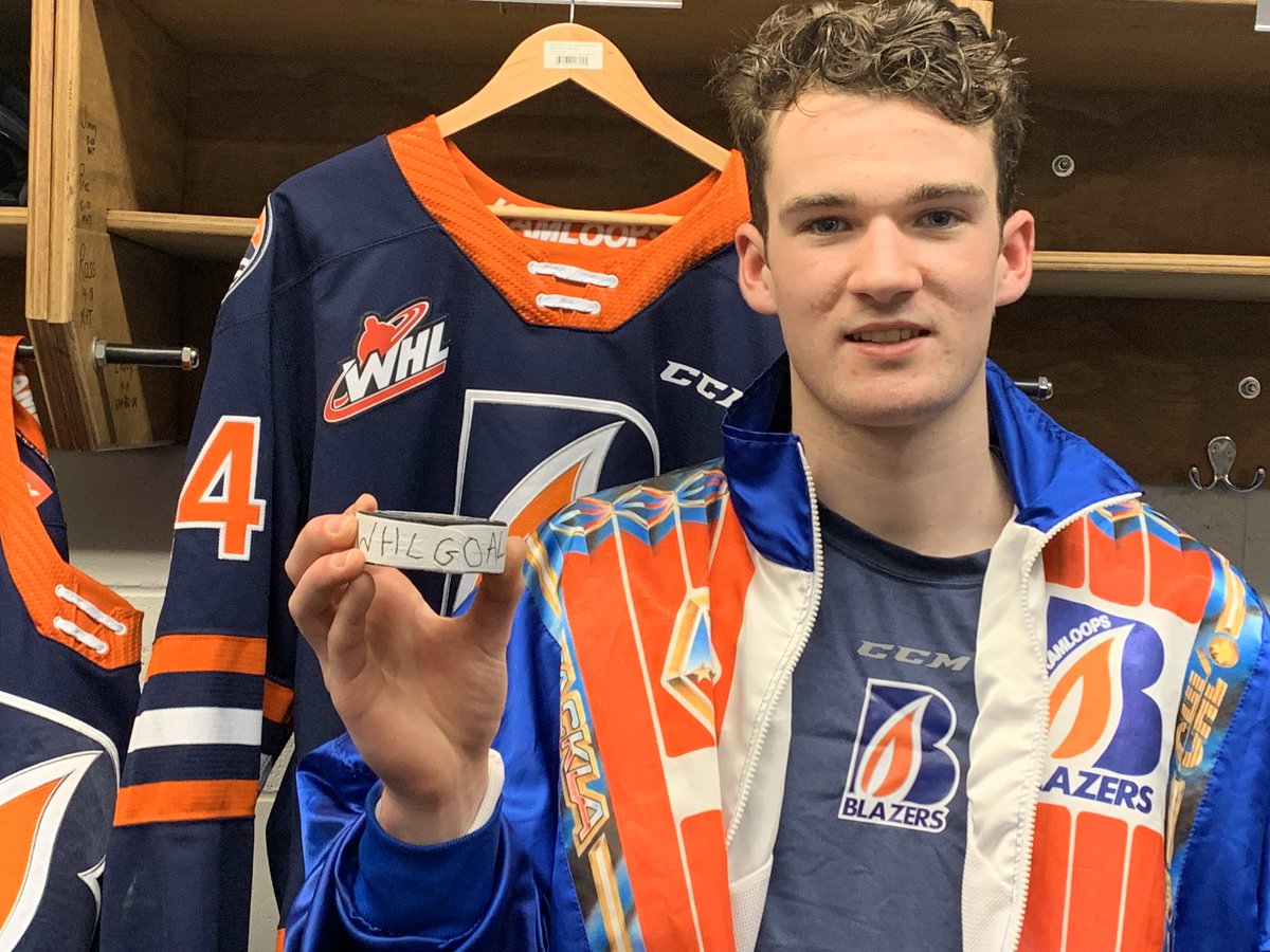 blazerhockey's tweet photo. So good @EthanBrandwood1 😂 
1st @TheWHL 🚨 https://t.co/SHYl6kLIhy