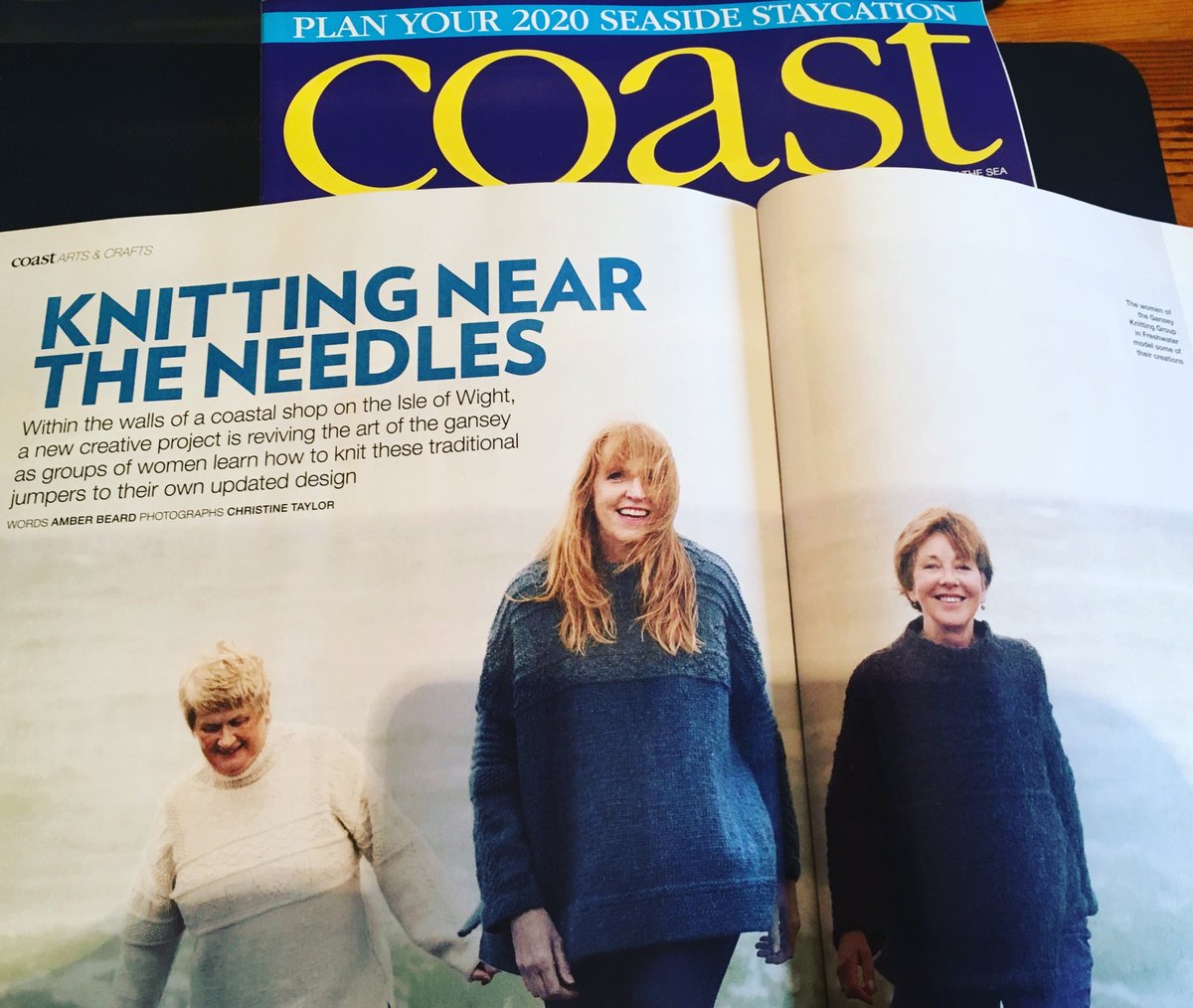anthology_the's tweet photo. We have been beavering away this year at Magpie Towers creating content, not just for ourselves but for national magazines as well. Pick up a copy of February's @coastmag and read all about the gansey makers of Freshwater - fascinating stuff!

#creatingcontent #contractpublishing https://t.co/6mgbOiTEfL