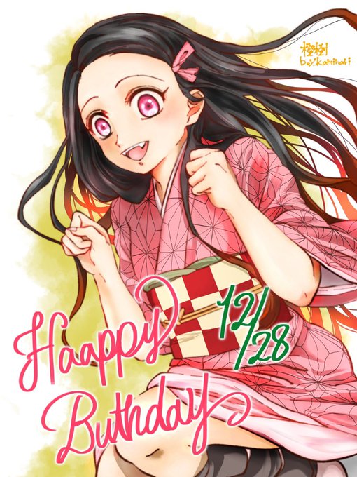 ⚡︎橙樹さんがTwitterに投稿した竈門禰豆子(鬼滅の刃)のイラスト。