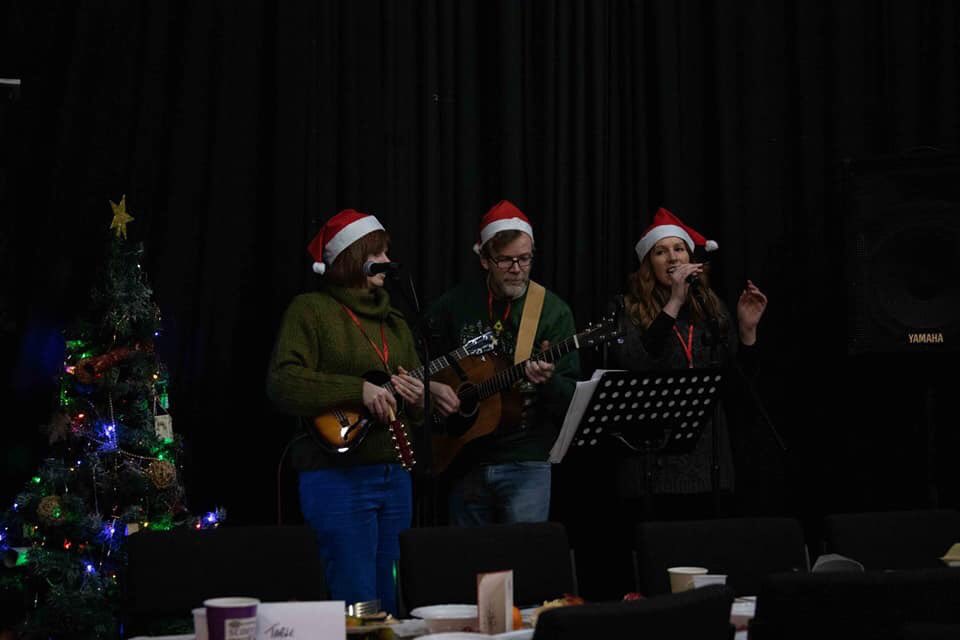 Singing for the homeless on Christmas night. Best gig of 2019.