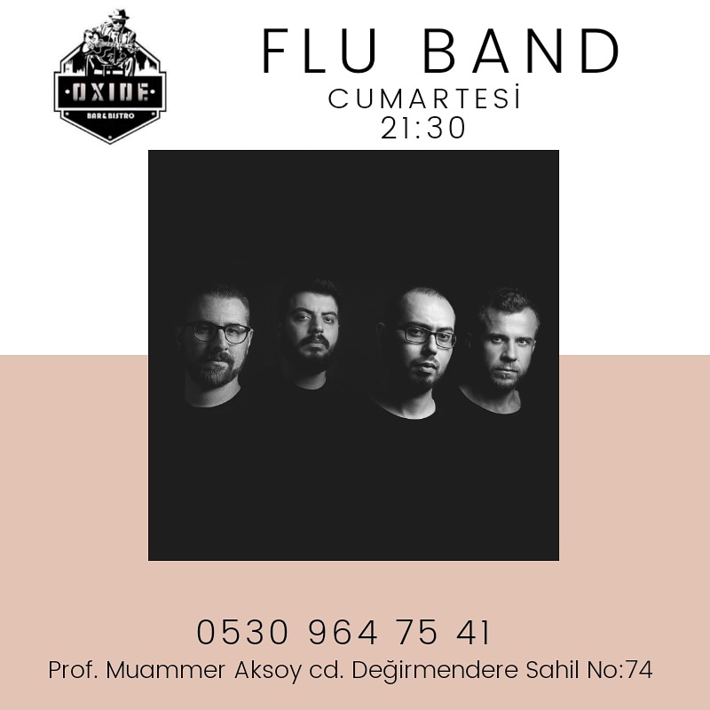 Bu akşam 2019'un Son Kutsal Cumartesi gününde #OxideBar sahnesindeyiz. Birlikte şarkılar söylemeye bekleriz 😉🤘 #oxidebar #fluband #flulive #değirmendere