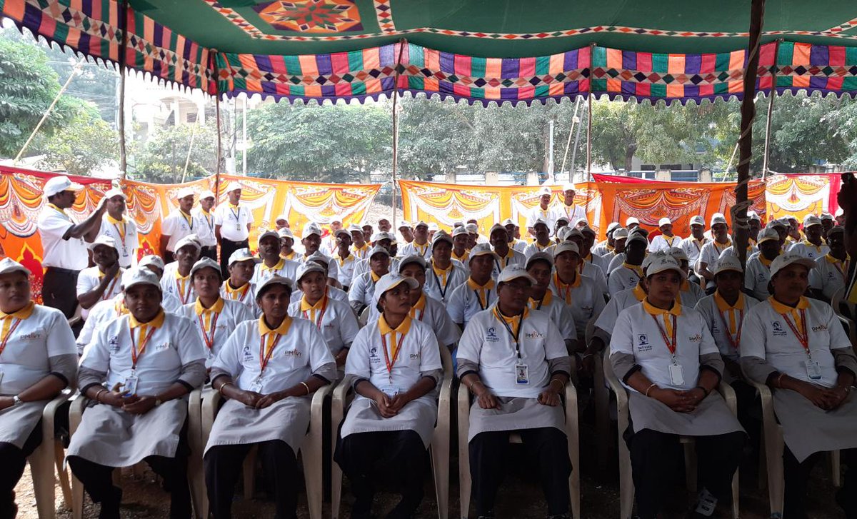 MEPSCindia's tweet photo. Strengthening the skill mission, #RPL2 training launched in Andhra and Telangana state at Laxmi Pyramid Security Force Pvt. Ltd. in #Hyderabad for 100 candidates initially. We are proud to see the enthusiasm of women
participants.

#skills4all #abskillskibari https://t.co/BQ7spRINYW