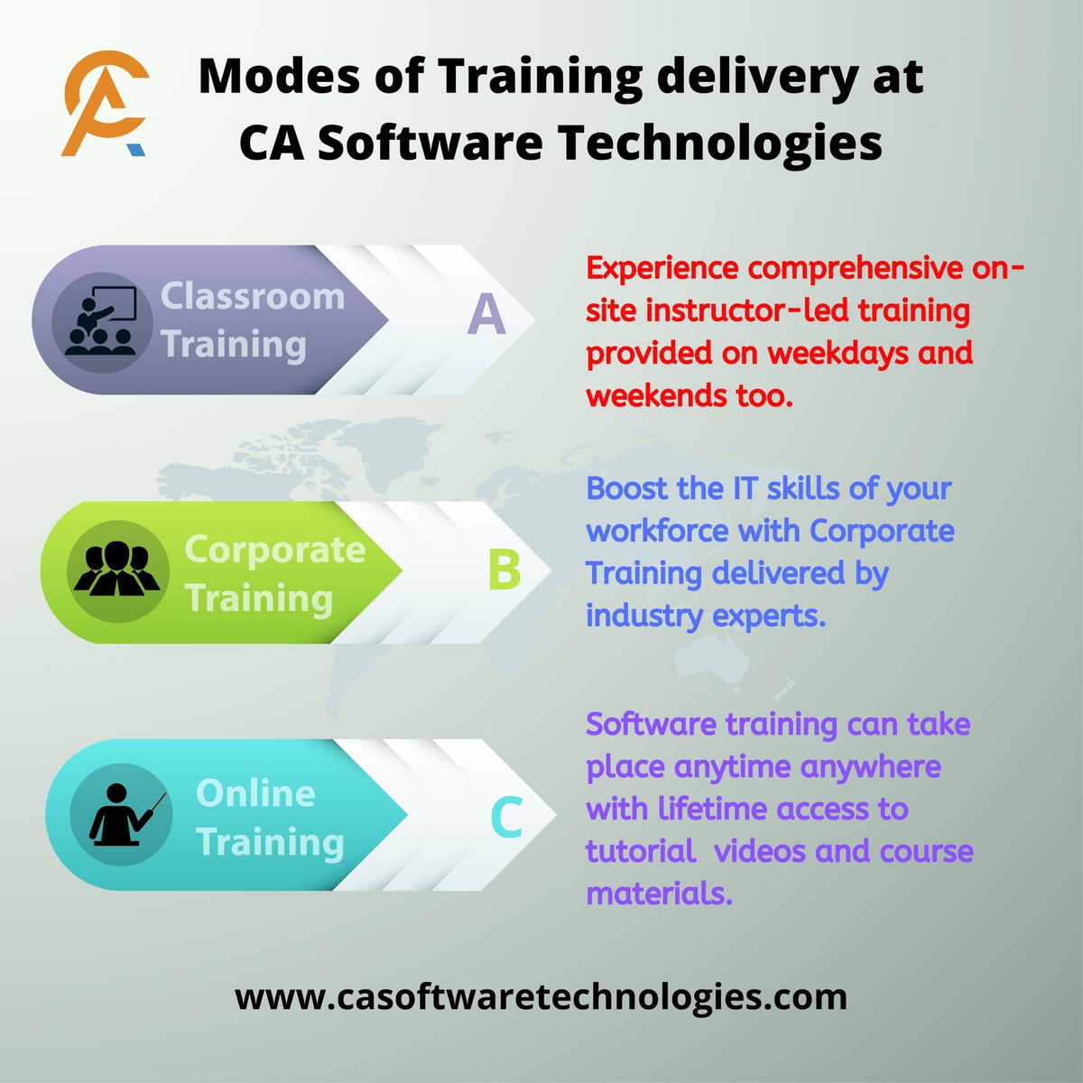 CASoftwareTech1's tweet image. Boost your job prospects and upgrade your IT skills in the competitive market. Online, classroom and corporate training to students and professionals.  bit.ly/2EPB3lV

#CASoftwareTechnologies #OnlineTraining #CorporateTraining #ClassroomTraining #ITSoftwareOnlineTraining
