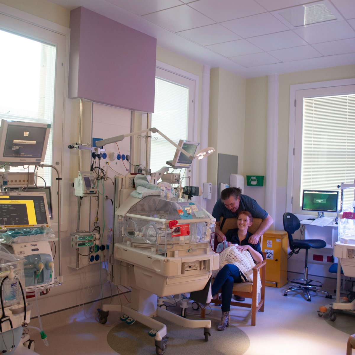 RotundaHospital's tweet photo. #Rotunda2019 was a big year for the NICU as well. We opened our new refurbished NICU, which, although we couldn't increase the capacity, hopefully makes it a little more comfortable for the families that spend anxious hours, days and weeks in there caring for their newborns. https://t.co/aF5ZyhgVsa