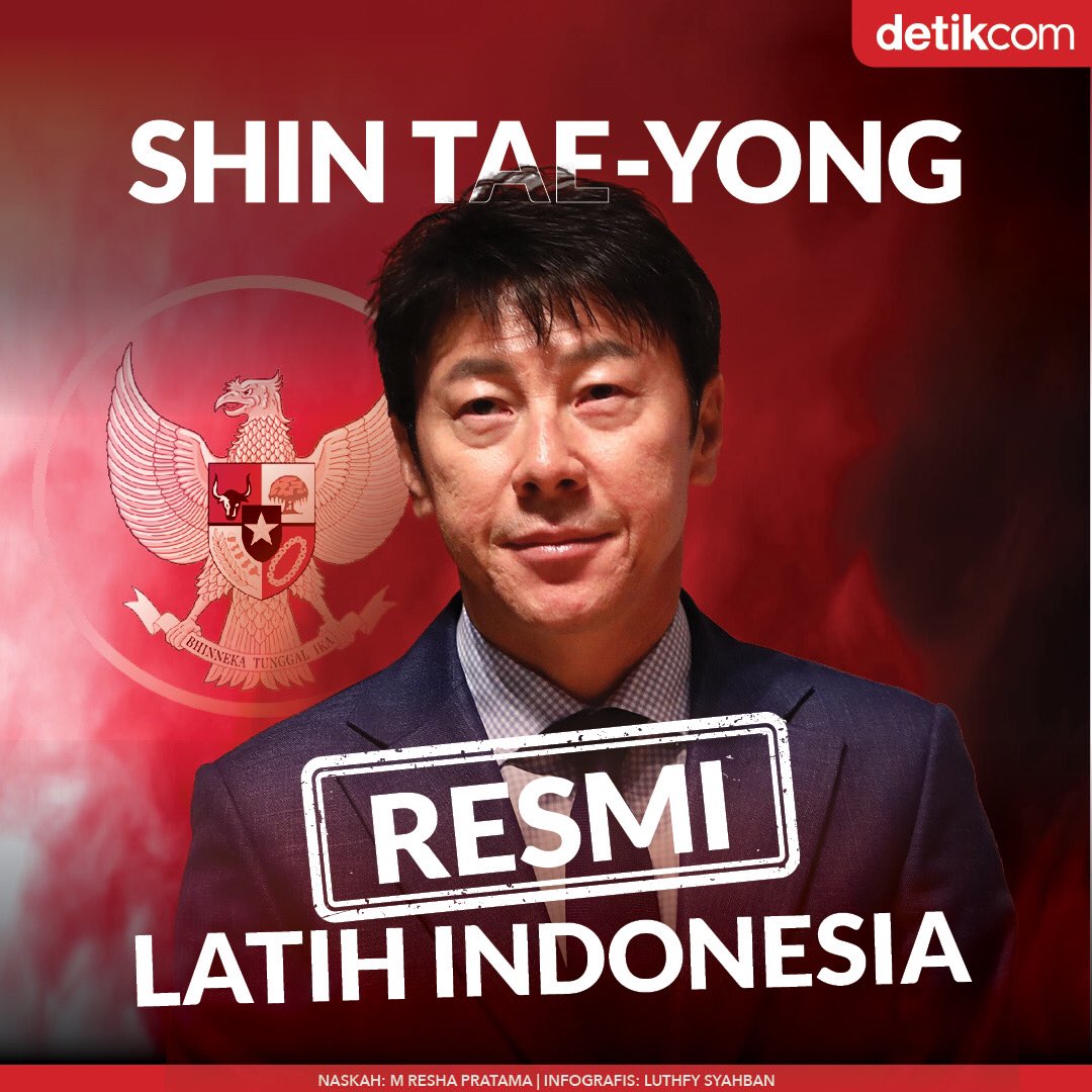RESMI! Shin Tae-Yong jadi pelatih Timnas Indonesia