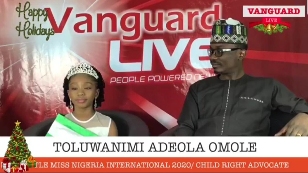 OJNofficial's tweet photo. Forget about Obasanjo, Boko Haram, Kiki, Obaseki or Davido.
@QueenTolu1, #LittleMissNGInt says she will fight for the rights of Nigerian children through the @LittleMissNIG platform https://t.co/Dhu8HGsAw1