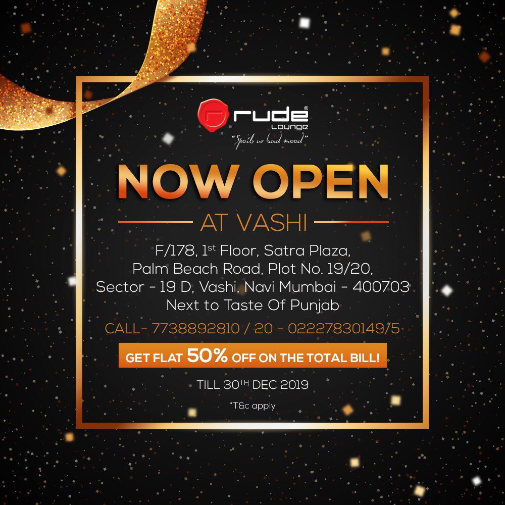 Opening our new outlet at #Vashi with a bang! Do check us out 😉