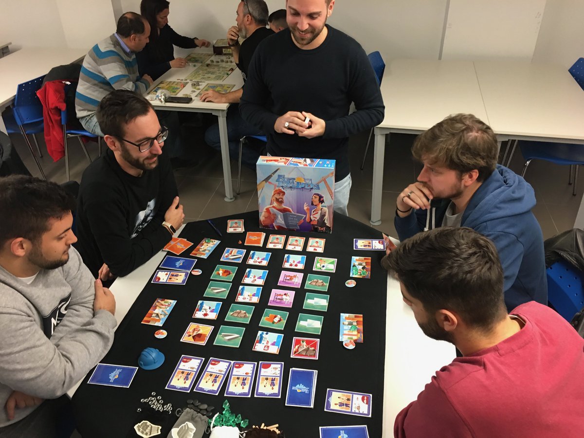 acmueveficha's tweet photo. Aquí os dejamos las fotos de la zona de prototipos de las #jornadasmf19 donde tuvimos la oportunidad de probar juegos como #pandemain #fastbuilders #lacorona #magicandfight #recaditossiderales

Queremos dar las gracias a los autores por su implicación en las jornadas https://t.co/sbiPhzBOoj