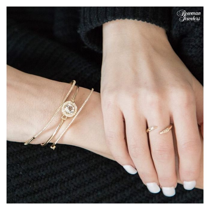 Delicate designs for an elegant look✨ Visit our store to shop them!

#DovesJewelry #WhiteTopaz #WhiteTopazJewelry #GoldJewelry #FashionJewelry #Bracelets #Rings #BowmanJewelers #JohnsonCity #Tennessee