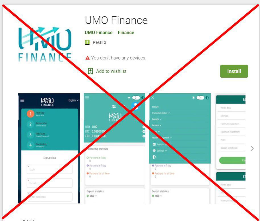 FinanceUmo's tweet photo. Our application is not in the Play Store on the Android device.

https://t.co/SsHp529cHN https://t.co/D6lcOKba21