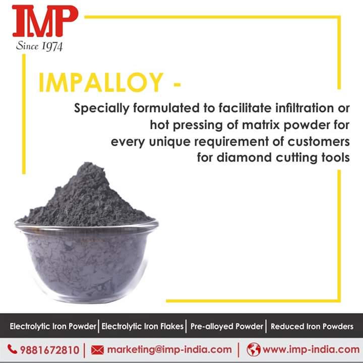 PowdersMetal's tweet photo. Alloy powders from IMP are specially formulated to facilitate infiltration or hot pressing of matrix powder for every unique requirement of customers for the diamond cutting tools.

https://t.co/Qvn65wFxtO

#AlloyPowder #IronPowder #HotPressing #CuttingTool #DaimondTooling https://t.co/oRcBpXr7dJ