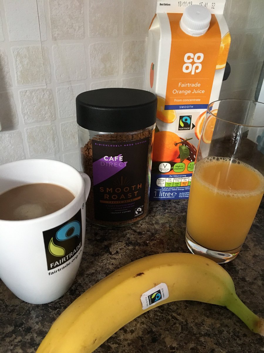 dgfairtrade's tweet photo. Now that the excess of Christmas is over, time to get back to a #Fairtrade breakfast! https://t.co/RgGhwpKktg