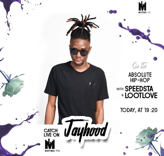 JayHood_SA's tweet photo. Catch me on @METROFMSA tonight at 19:20. Talking everything JAYHood, music and 2020 plans 🙏🔥🔥🚀 https://t.co/Rr5lOKuOlj