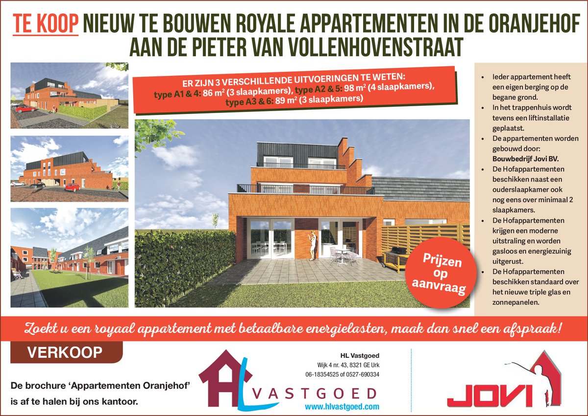 Op zoek naar een betaalbaar groot luxe appartement met minimaal 3 slaapkamers en eigen parkeerplaats. Stop dan met zoeken en bel ons.