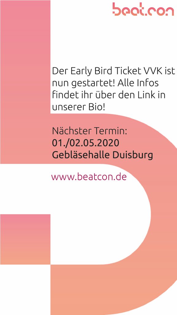 beatconde's tweet photo. Die Early Bird Tickets sind da!!! https://t.co/sIGozpfiSD