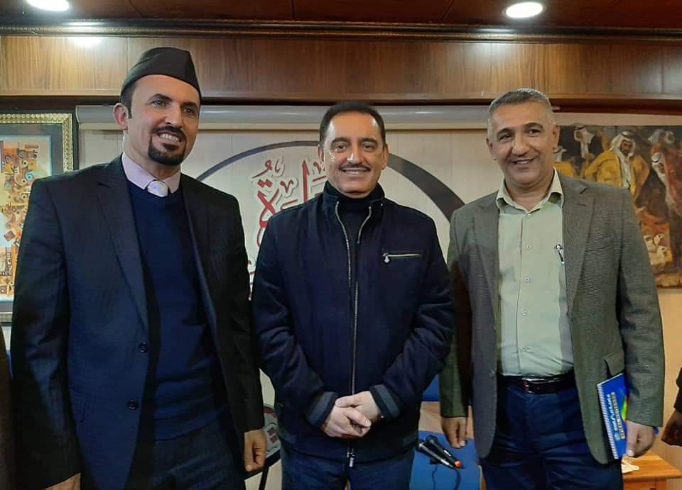Qintara14's tweet photo. #Qantara hosted Prof. Ahmed Yaseen to lecture on Sarcasm in Literature.

@saleheleas https://t.co/9kUpS3yZyi