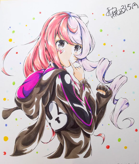 お絵描き投稿(今年最後)

おやつ 無事に仕事納めしました✨
来年もまたよろしくです! 
アナログお絵描きの良さ みんなに届けーー✨

#コンパス #アナログ絵 
#イラスト色紙 #ありがとうみんな 