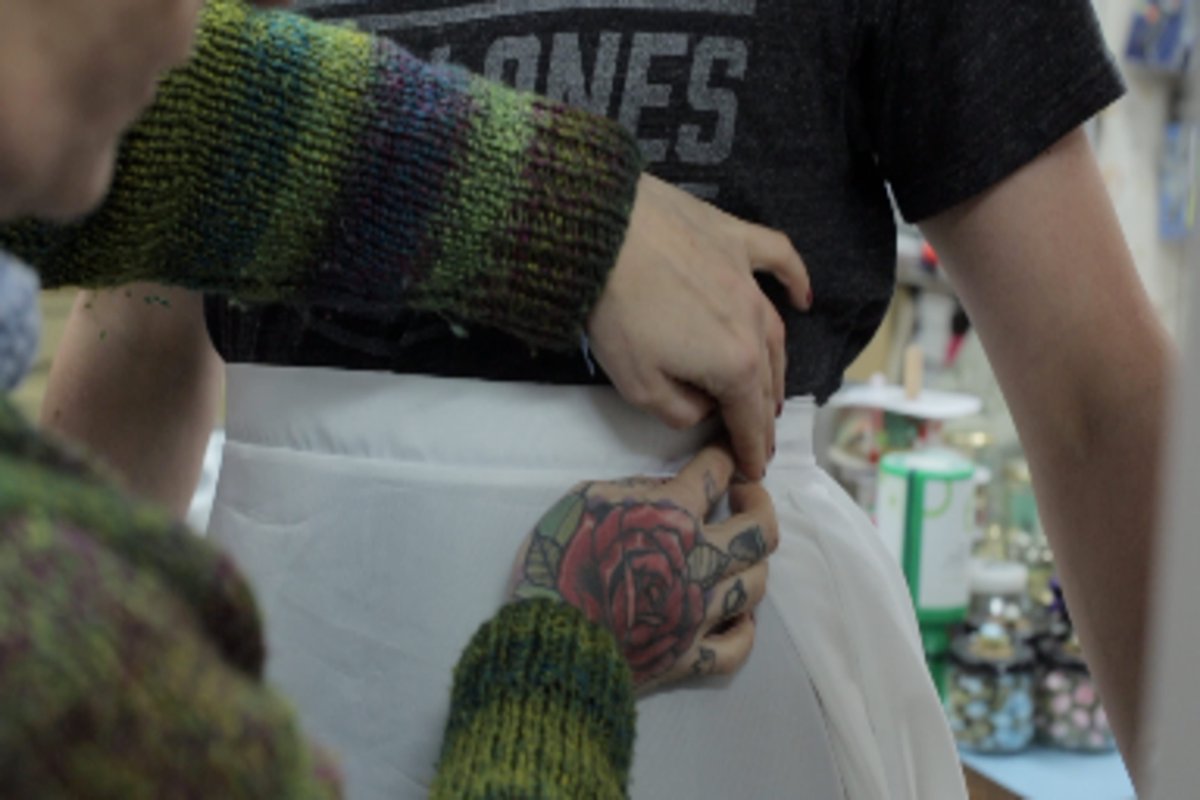 natusrovideo's tweet photo. The beginnings of A short film that i have wanted to make for a long time!! It starts with the costume and make up. (Rachael Flaszczak) of Hey Ho Lets Sew in Atherton Town with my main Character (Neil Garstang). https://t.co/gN2QezAhnL