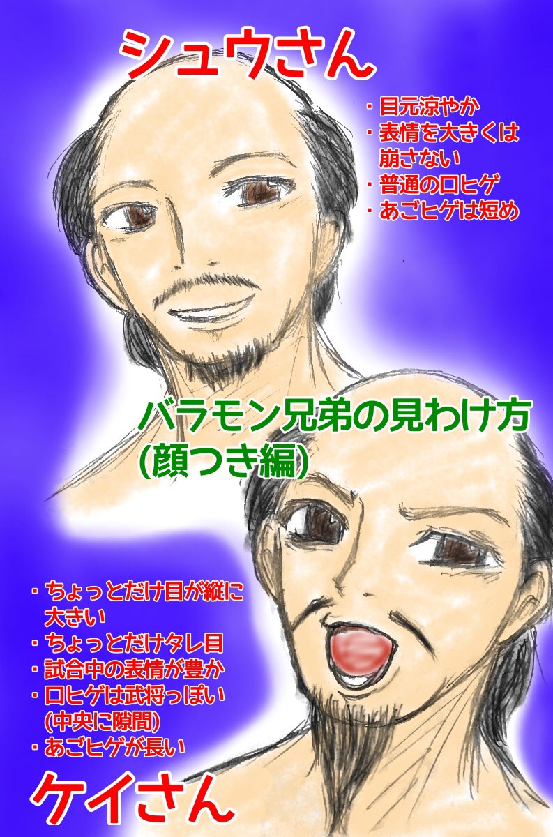 バラモンのご兄弟の見分けがつかない』というお悩みを定期的に見かける